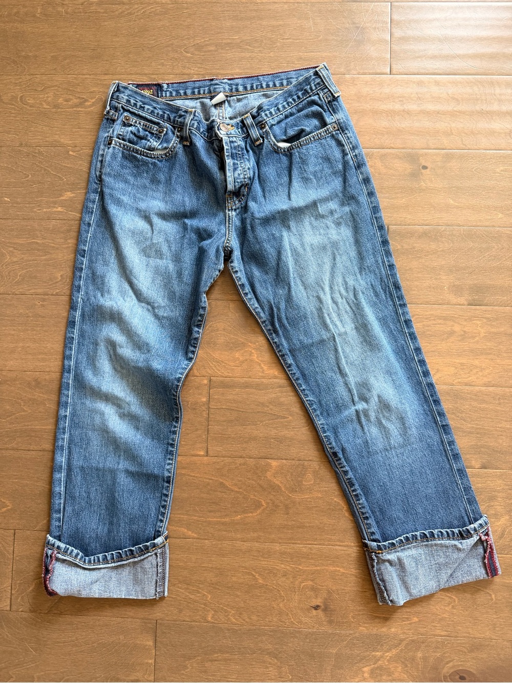 Vintage Y2K Abercrombie & Fitch Women's Bootcut Blue Denim Jeans 100% Cotton